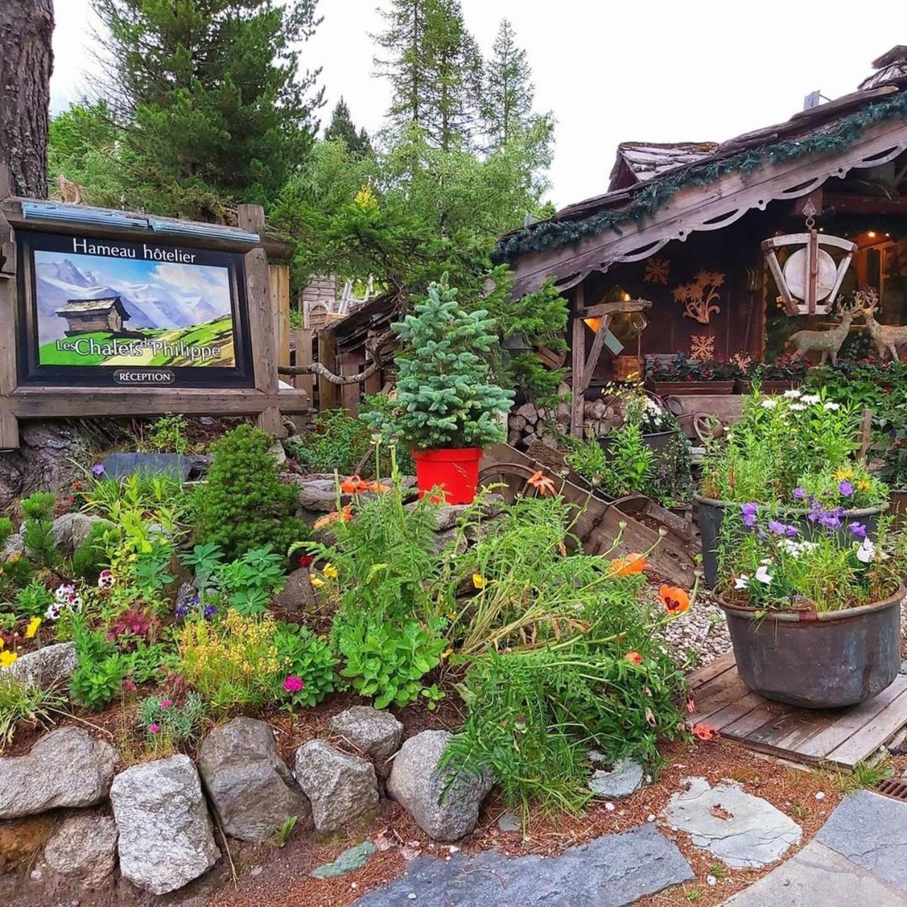 Hotel Les Chalets De Philippe Avec Jacuzzis Privatifs Шамони Экстерьер фото