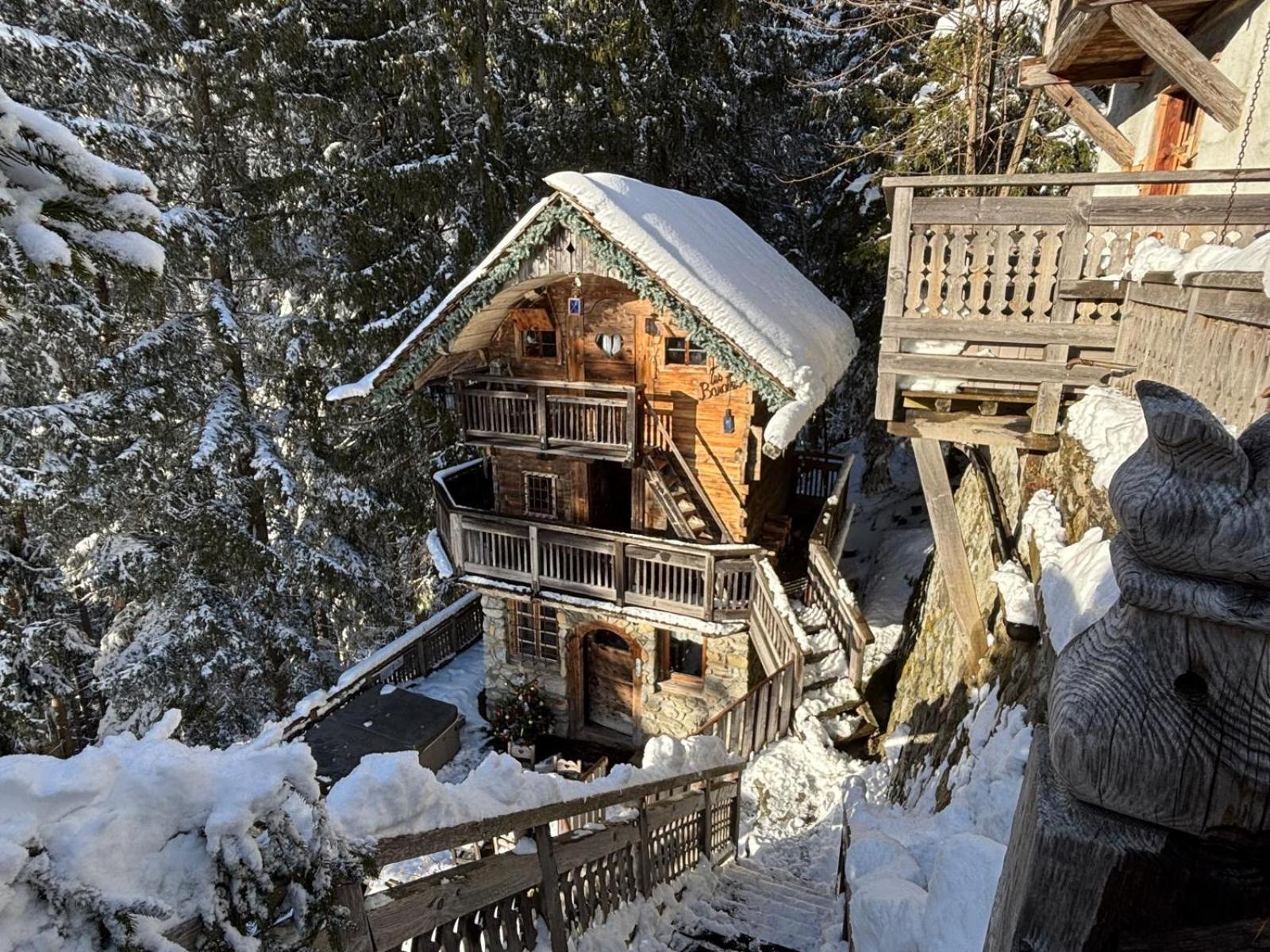 Hotel Les Chalets De Philippe Avec Jacuzzis Privatifs Шамони Экстерьер фото